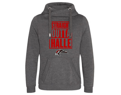 CROSS NECK HOODIE „OUTTA“ – Bild 2